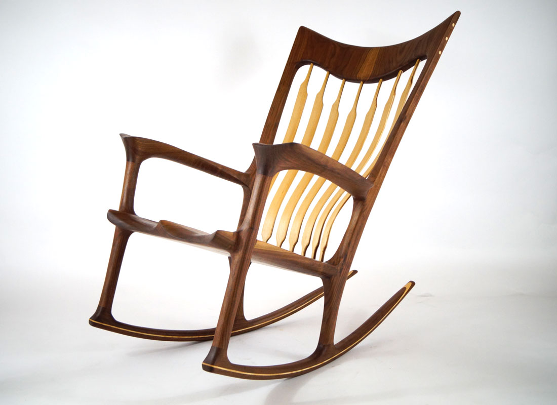 Maloof inspired rocking chair hot sale